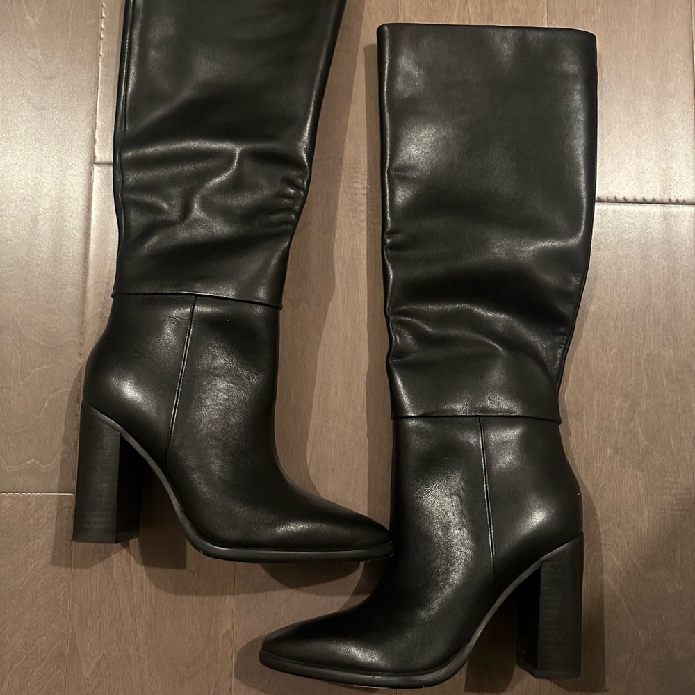 Marc Fisher Black Heeled Boots
